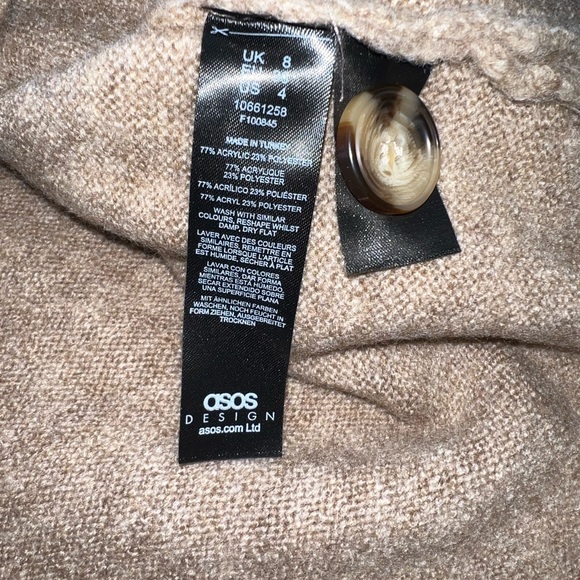 ASOS Cardigan in neutral - Size US 4 - Picture 3 of 3